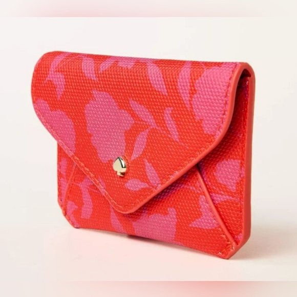 Kate Spade Target Collection Rose Pink Red Lipstick Keychain Cardholder Set NWT - Picture 6 of 9